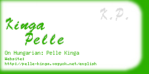 kinga pelle business card